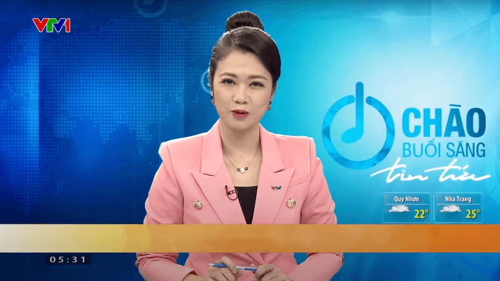 VTVの朝のニュース番組のタイトルはChào buổi sáng