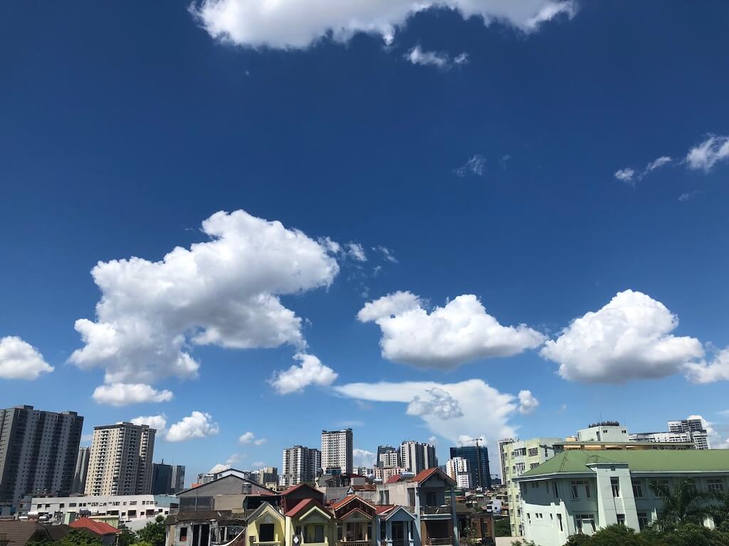 空気が綺麗な夏のハノイ